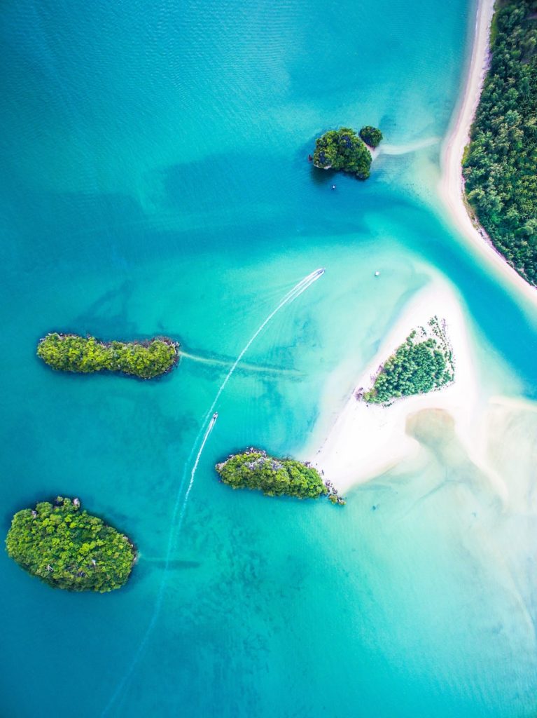 islas a vista de pájaro